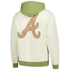 Atlanta Braves Color Pop Pullover Hoodie Cream/Green | New Era