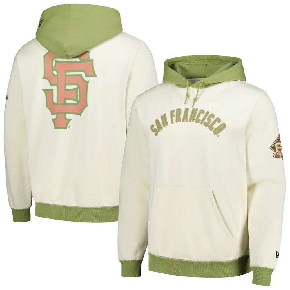 San Francisco Giants Color Pop Pullover Hoodie Cream/Green | New Era