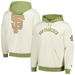 San Francisco Giants Color Pop Pullover Hoodie Cream/Green | New Era