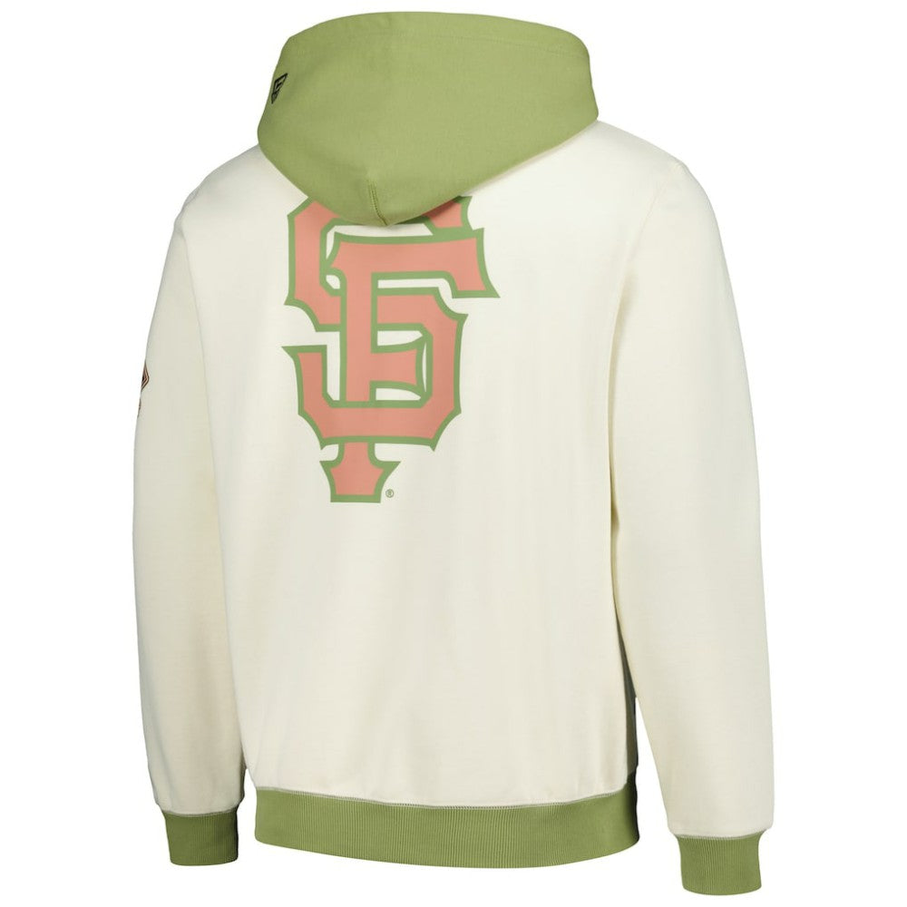 San Francisco Giants Color Pop Pullover Hoodie Cream/Green | New Era