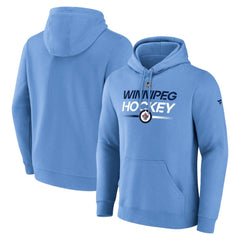 Winnipeg Jets Fanatics Alternate Wordmark Fleece Pullover Hoodie Light Blue