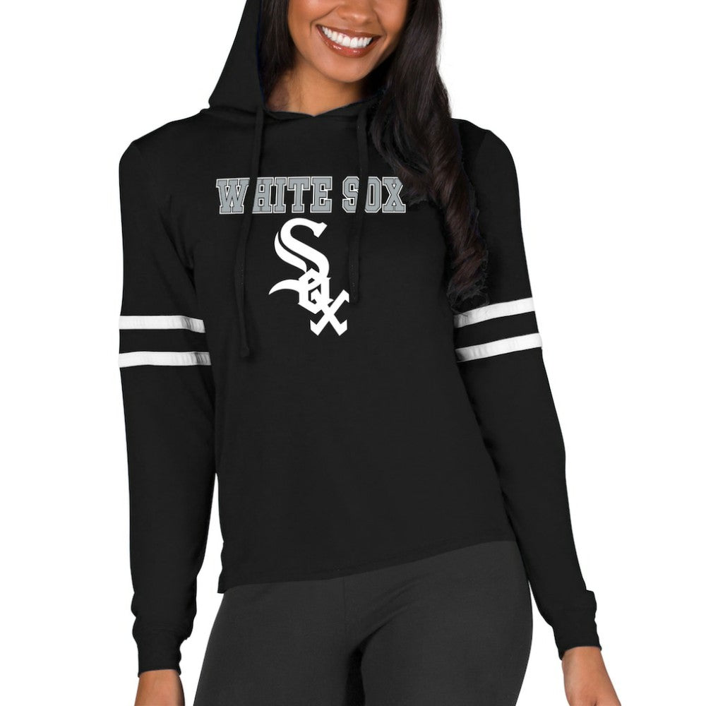 Chicago White Sox Concepts Sport Women's Marathon Lightweight Lounge Pullover Hoodie Black