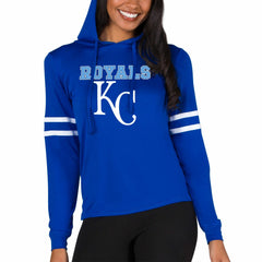 Kansas City Royals Concepts Sport Women's Marathon Lightweight Lounge Pullover Hoodie Royal