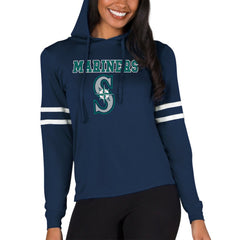 Seattle Mariners Concepts Sport Women's Marathon Lightweight Lounge Pullover Hoodie Navy
