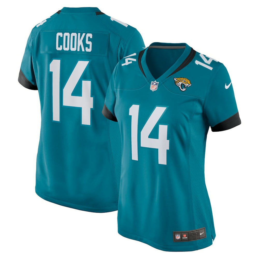 Elijah Cooks Jacksonville Jaguars Women's Team Game Jersey - Teal