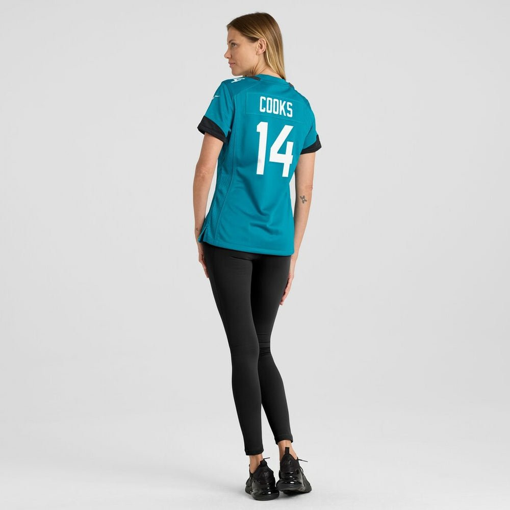 Elijah Cooks Jacksonville Jaguars Women's Team Game Jersey - Teal