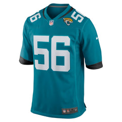 Yasir Abdullah Jacksonville Jaguars Team Game Jersey - Teal