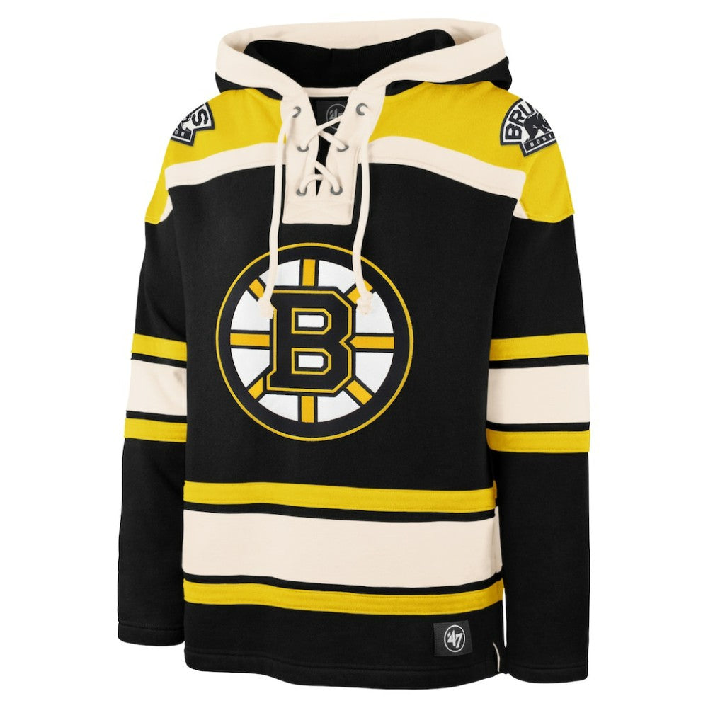 Boston Bruins '47 Big & Tall Superior Lacer Pullover Hoodie Black