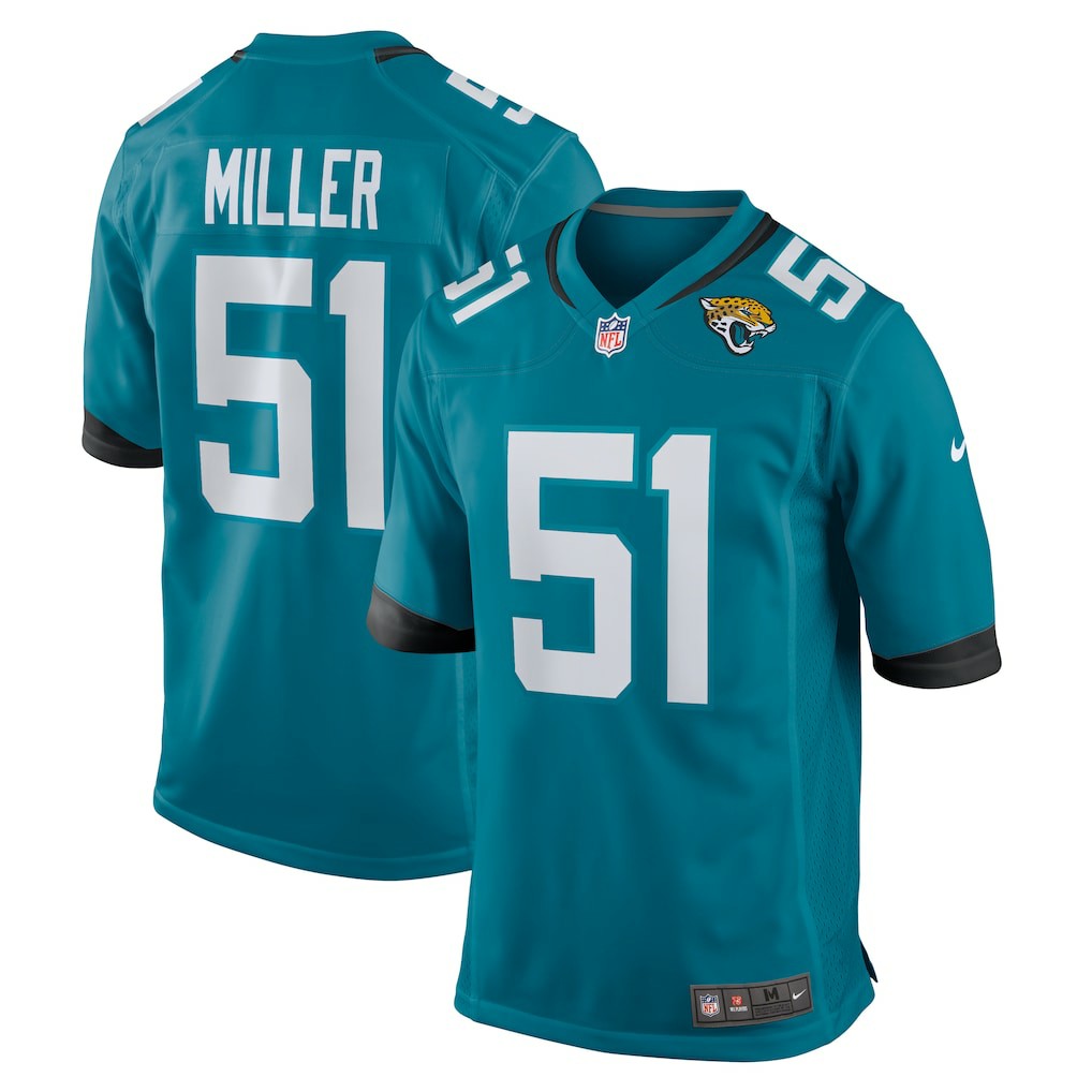 Ventrell Miller Jacksonville Jaguars Game Jersey - Teal