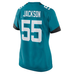 Dequan Jackson Jacksonville Jaguars Women's Game Jersey - Teal