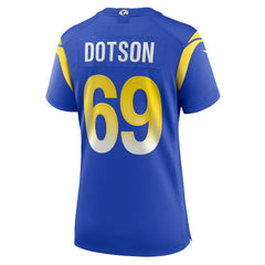 Kevin Dotson Los Angeles Rams Women's Game Jersey - Royal