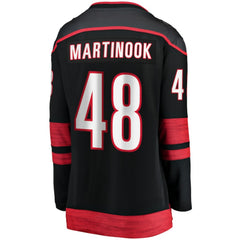 Jordan Martinook Carolina Hurricanes Fanatics Women's Home Breakaway Player Jersey Black
