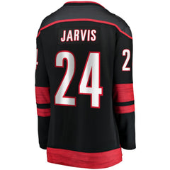 Seth Jarvis Carolina Hurricanes Fanatics Women's Home Breakaway Player Jersey Black