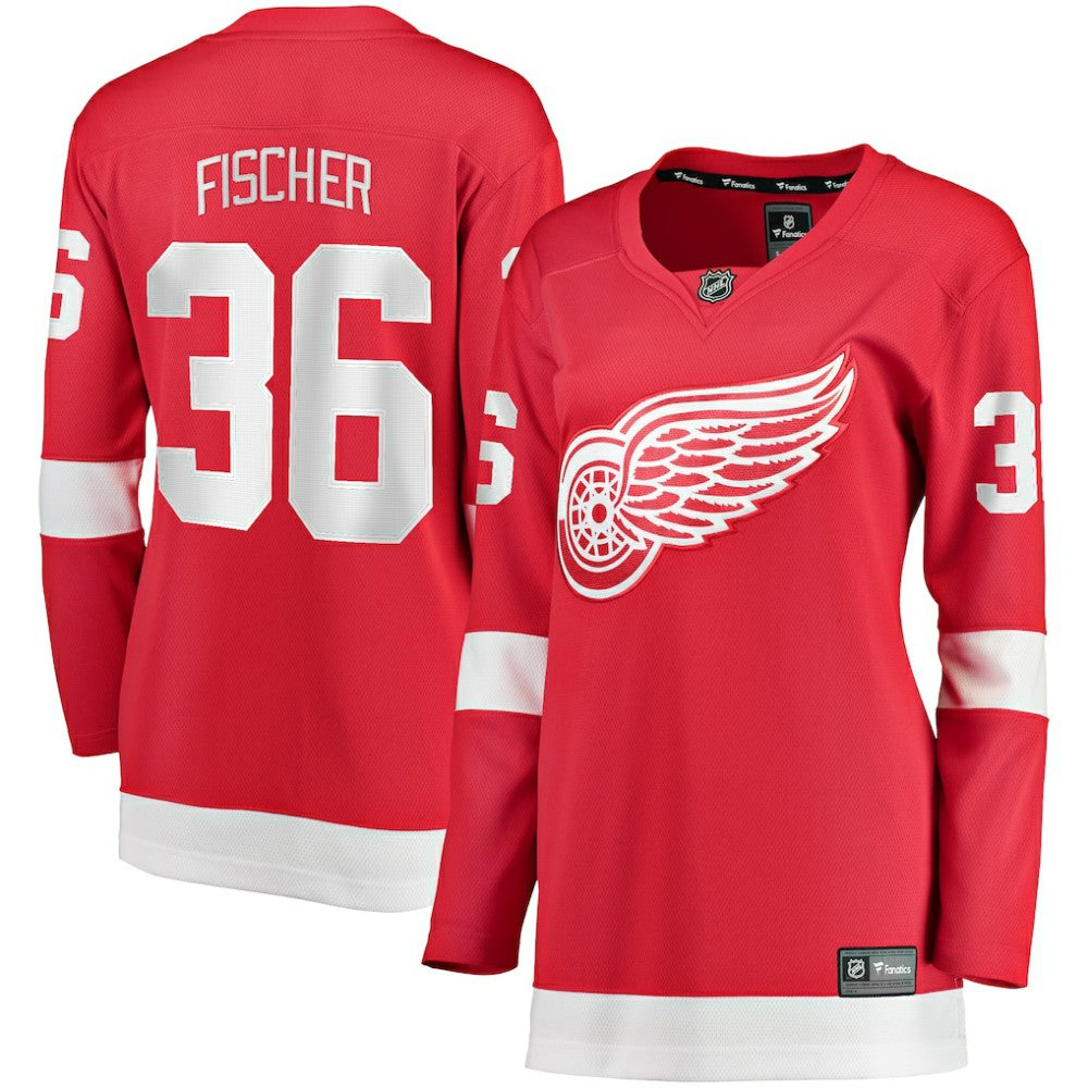 Christian Fischer Detroit Red Wings Fanatics Women's Home Breakaway Player Jersey Red
