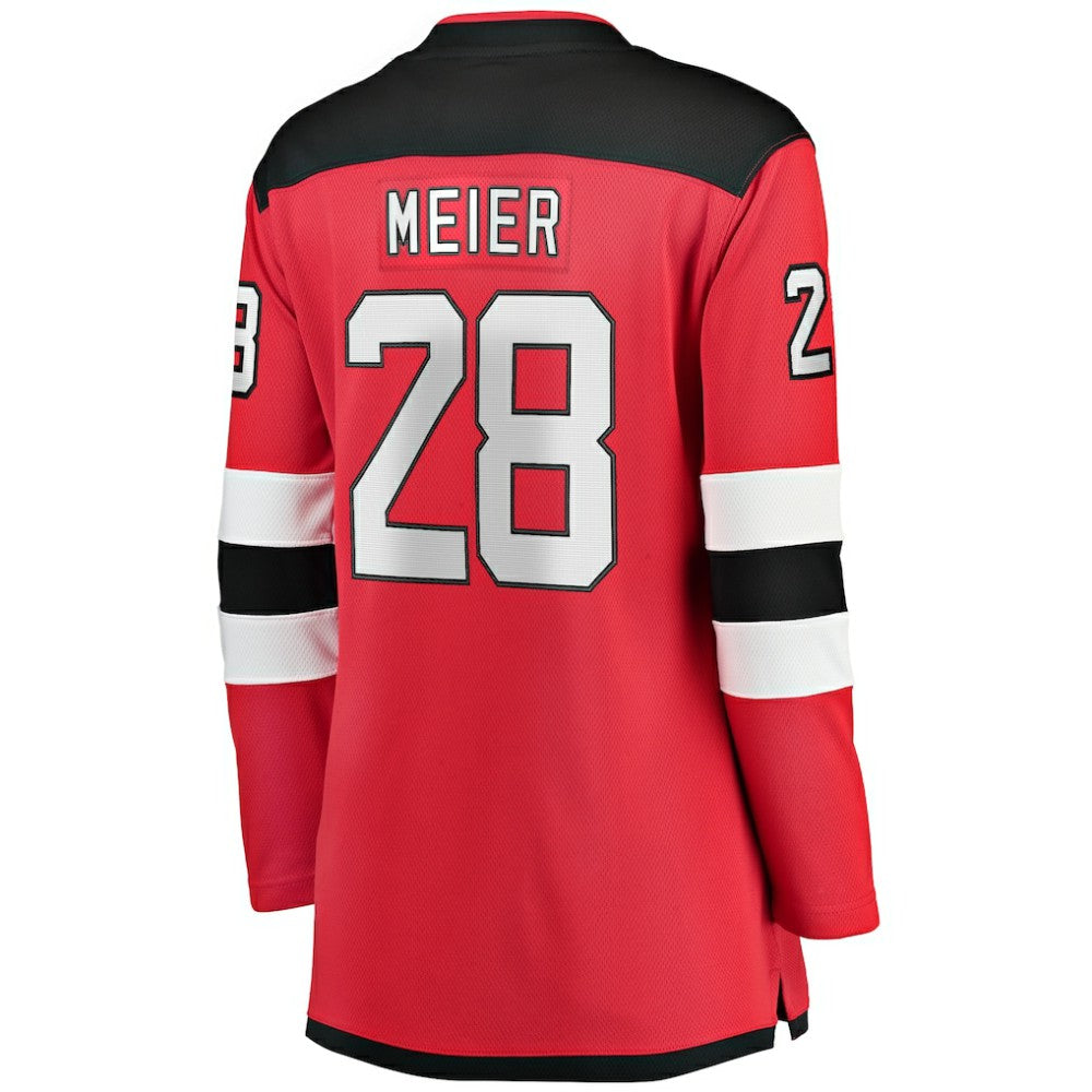Timo Meier New Jersey Devils Fanatics Women's Home Breakaway Player Jersey Red