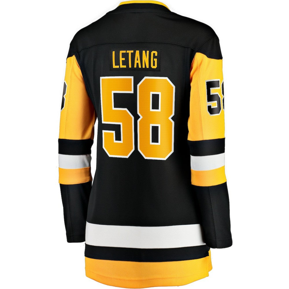 Kris Letang Pittsburgh Penguins Fanatics Women's Home Breakaway Player Jersey Black