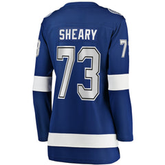 Conor Sheary Tampa Bay Lightning Fanatics Women's Home Breakaway Player Jersey Blue