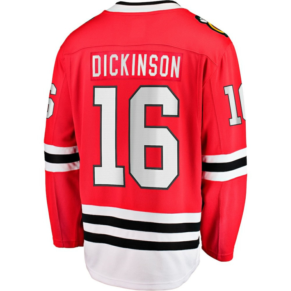 Jason Dickinson Chicago Blackhawks Fanatics Home Breakaway Jersey Red