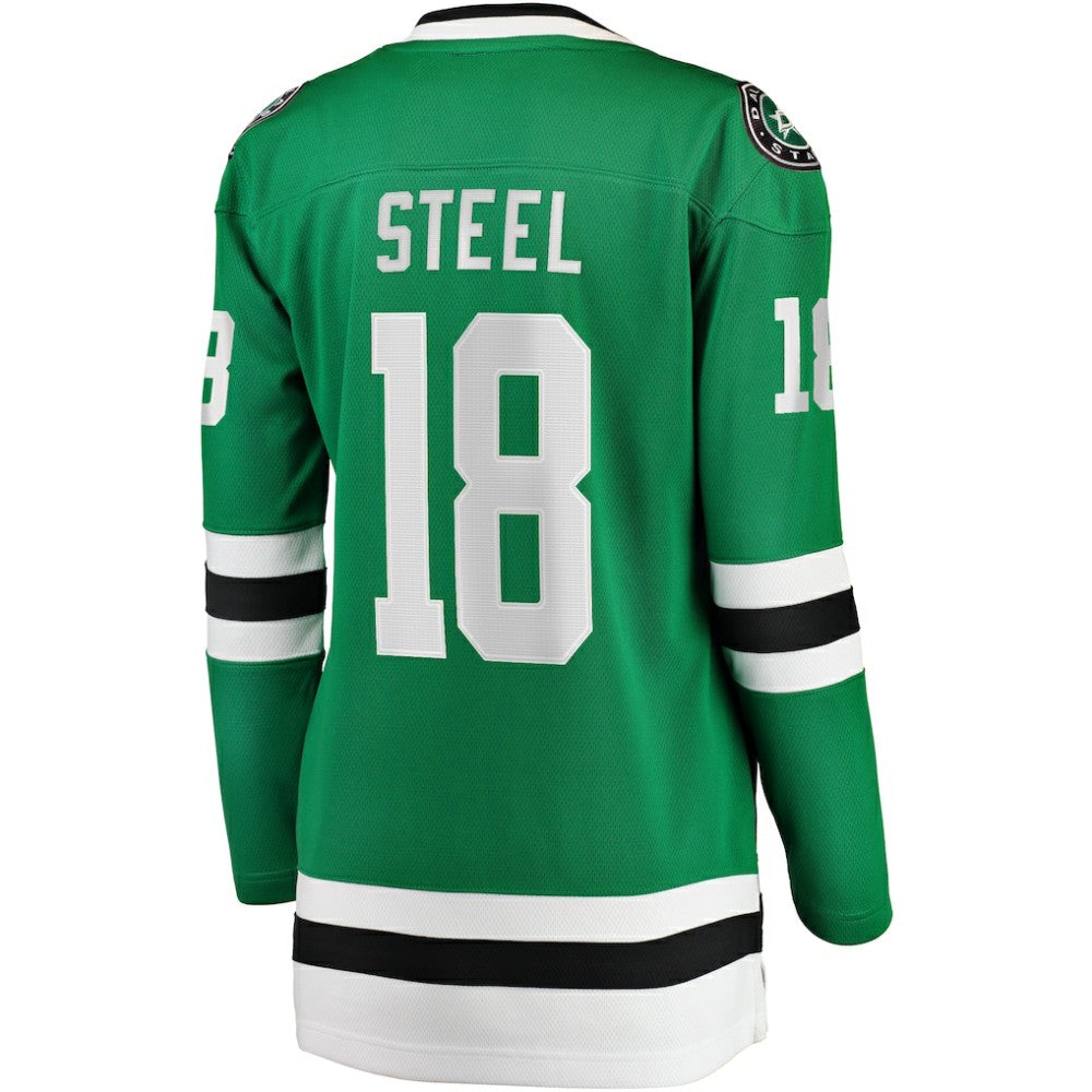 Sam Steel Dallas Stars Fanatics Women's Home Breakaway Player Jersey Kelly Green