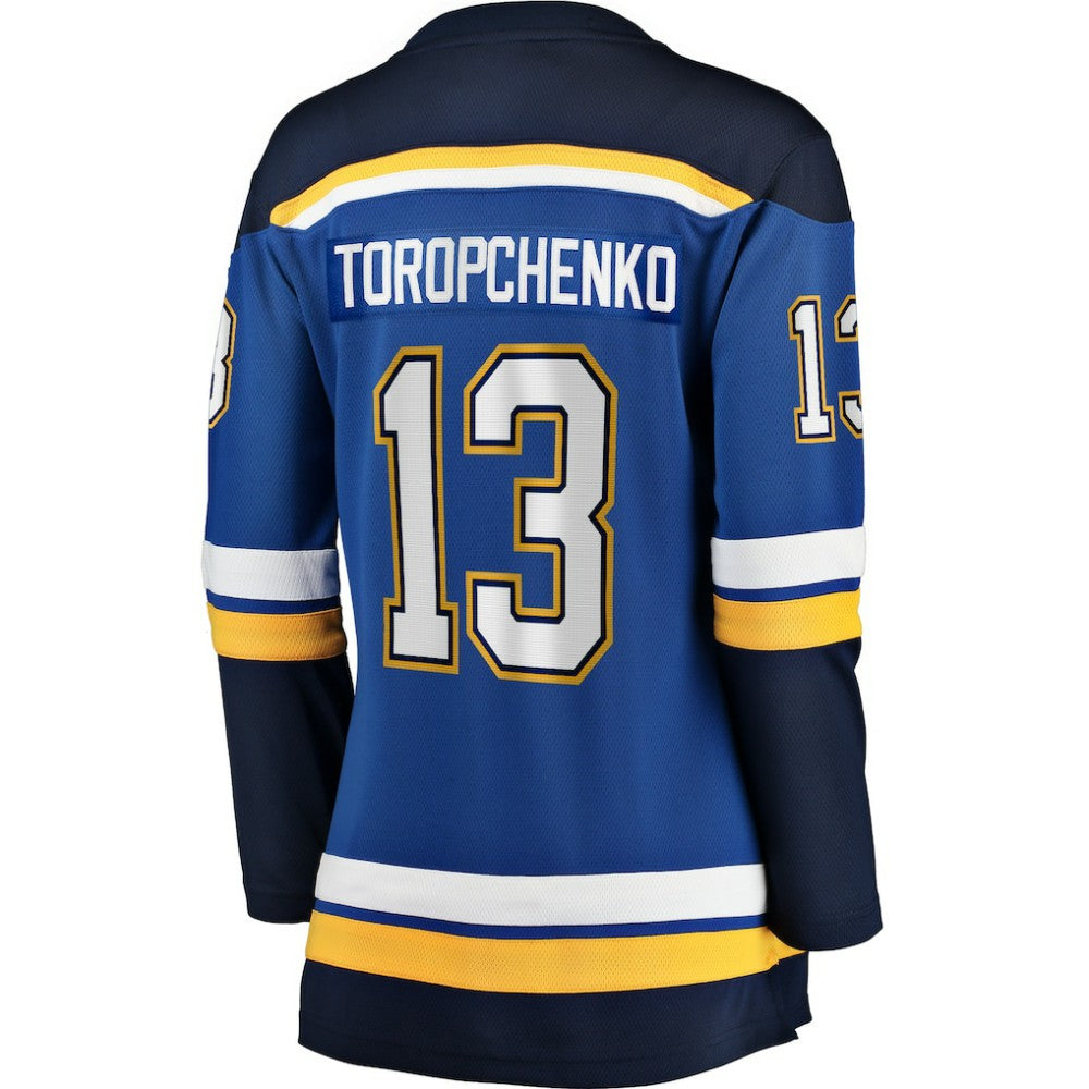 Alexey Toropchenko St. Louis Blues Fanatics Women's Home Breakaway Player Jersey Blue