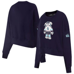 Seattle Kraken Pro Standard Women's Mascot Crewneck Pullover Sweatshirt Deep Sea Blue