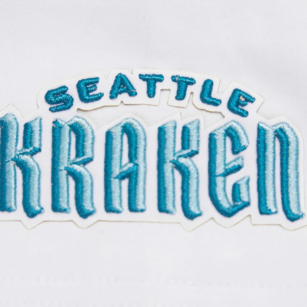Seattle Kraken Pro Standard Women's Boxy Script Tail Cropped T-Shirt White