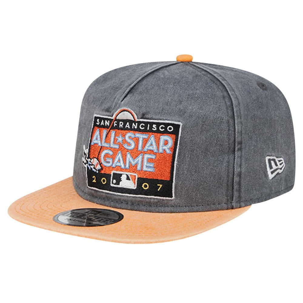 San Francisco Giants 2007 MLB All-Star Game Pigment Dye Golfer  Snapback Hat Black/Orange | New Era