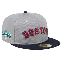 Boston Red Sox Pivot Mesh 59FIFTY Fitted Hat Gray | New Era