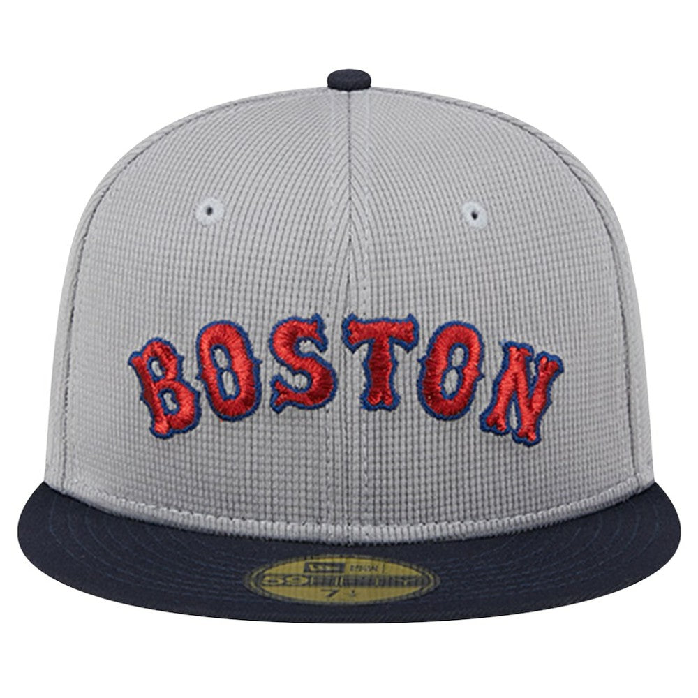 Boston Red Sox Pivot Mesh 59FIFTY Fitted Hat Gray | New Era