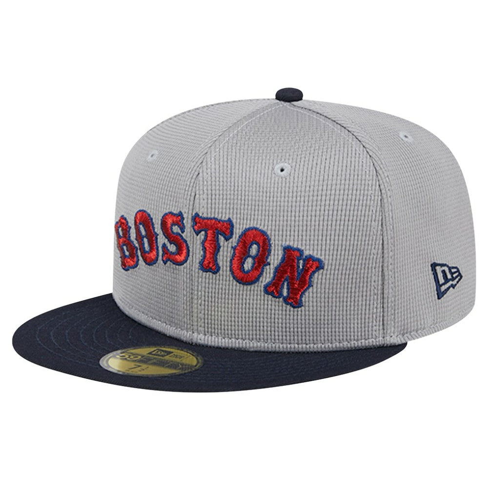 Boston Red Sox Pivot Mesh 59FIFTY Fitted Hat Gray | New Era