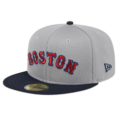 Boston Red Sox Pivot Mesh 59FIFTY Fitted Hat Gray | New Era