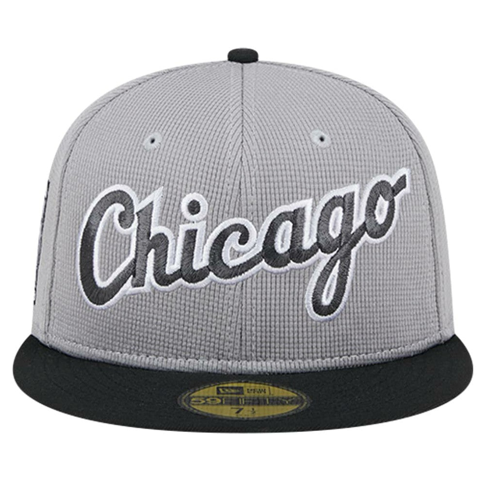 Chicago White Sox Pivot Mesh 59FIFTY Fitted Hat Gray | New Era
