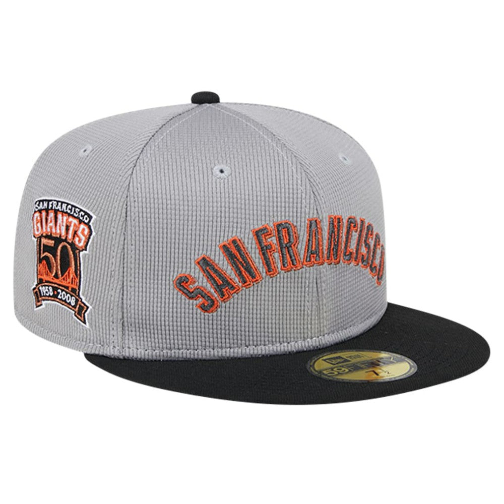 San Francisco Giants Pivot Mesh 59FIFTY Fitted Hat Gray | New Era