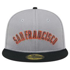 San Francisco Giants Pivot Mesh 59FIFTY Fitted Hat Gray | New Era