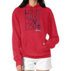 Boston Red Sox G-III 4Her by Carl Banks Women's Love Graphic Fleece Hoodie Red