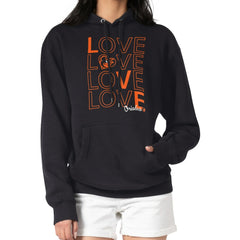 Baltimore Orioles G-III 4Her by Carl Banks Women's Love Graphic Fleece Hoodie Black