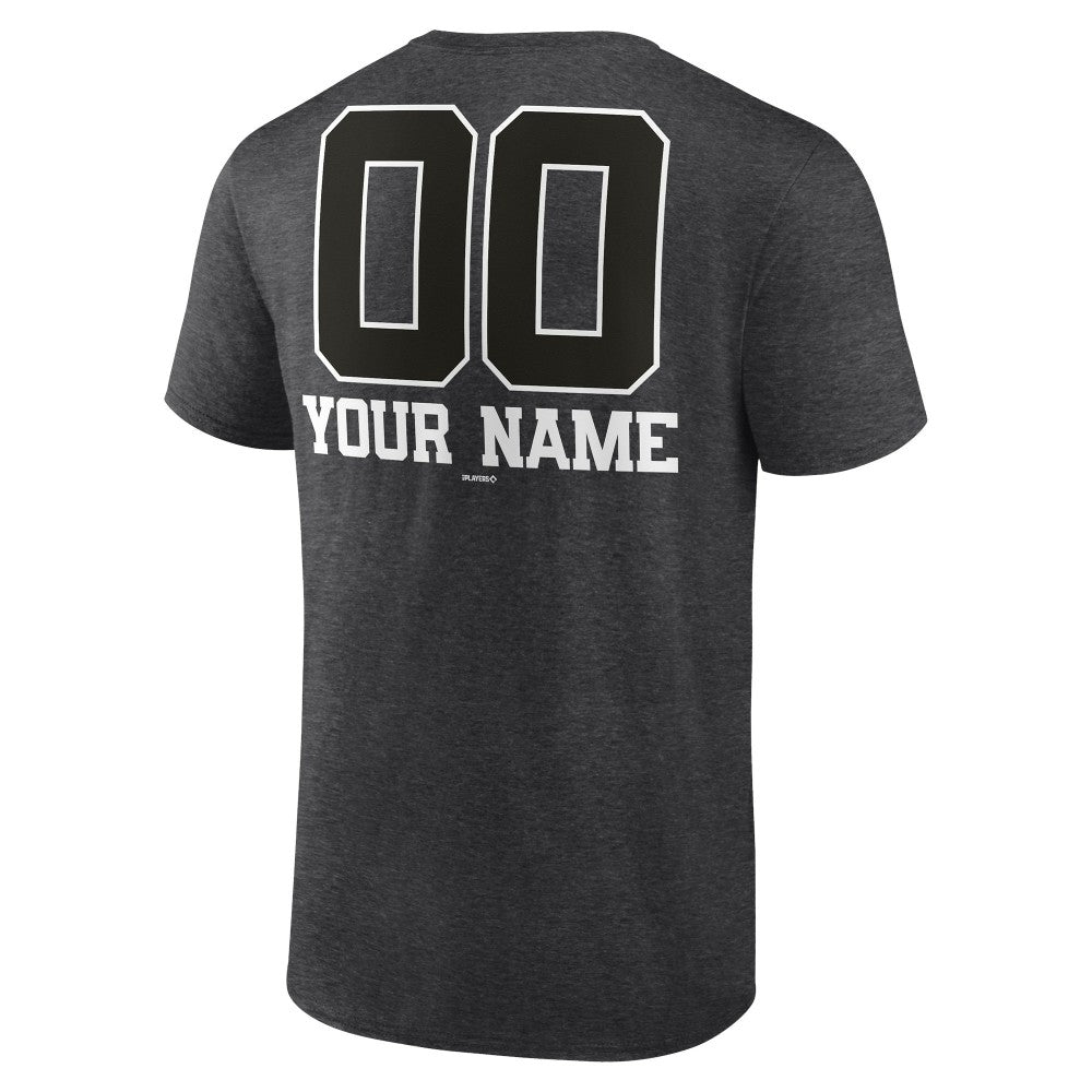 Milwaukee Brewers Personalized Monochrome Name & Number T-Shirt Charcoal