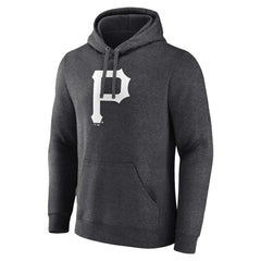 Pittsburgh Pirates Personalized Monochrome Name & Number Pullover Hoodie Charcoal