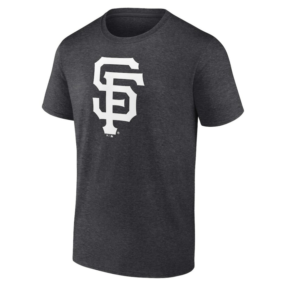 San Francisco Giants Personalized Monochrome Name & Number T-Shirt Charcoal
