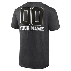 St. Louis Cardinals Personalized Monochrome Name & Number T-Shirt Charcoal