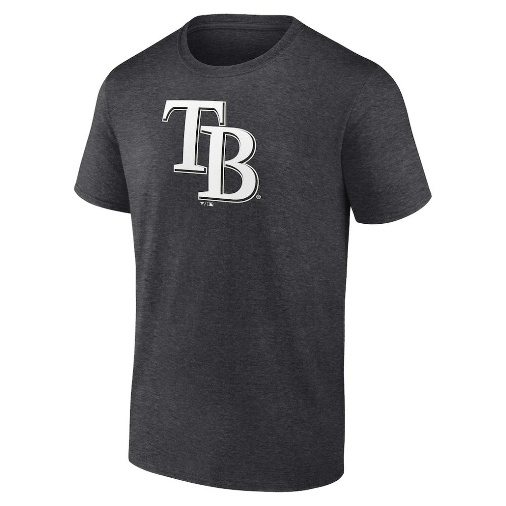 Tampa Bay Rays Personalized Monochrome Name & Number T-Shirt Charcoal