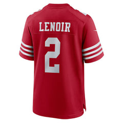 Deommodore Lenoir San Francisco 49ers Game Jersey - Scarlet