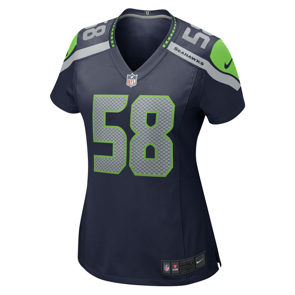 Derick Hall Seattle Seahawks Women's Team Game Jersey - College College Navy