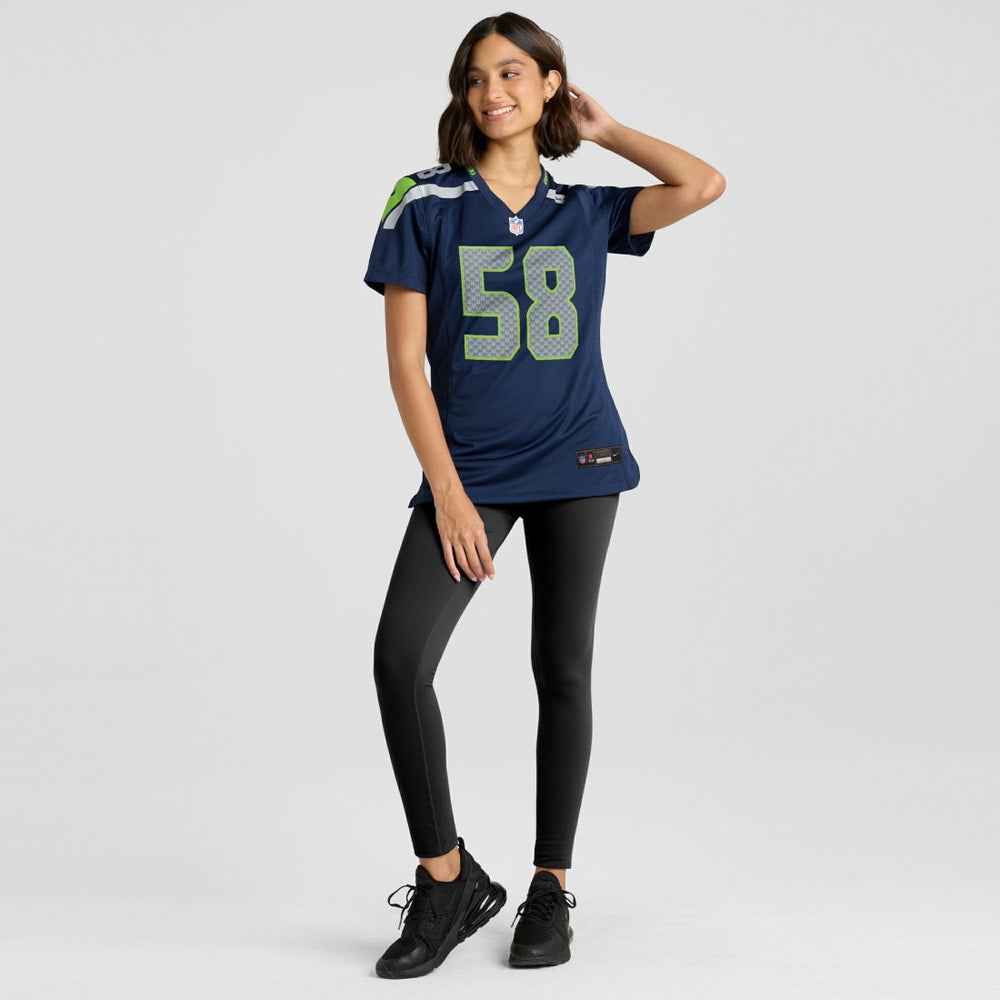 Derick Hall Seattle Seahawks Women's Team Game Jersey - College College Navy