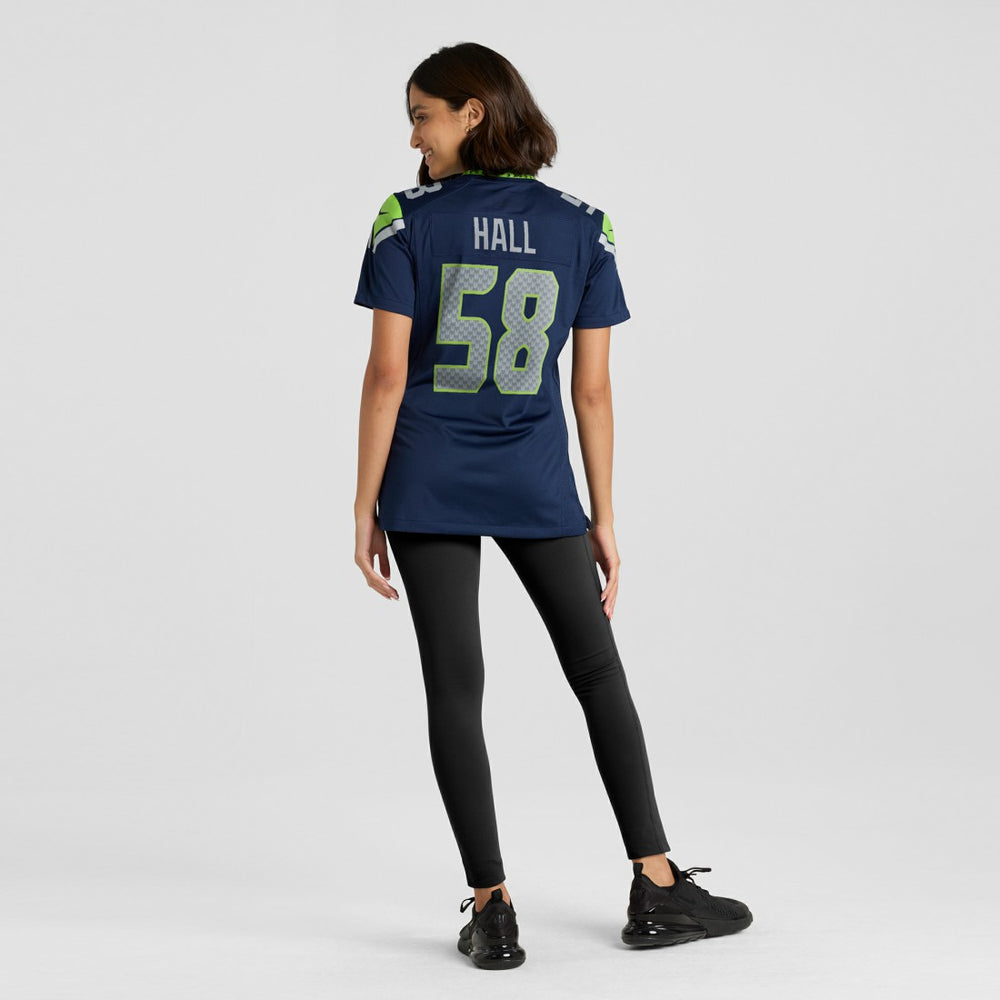 Derick Hall Seattle Seahawks Women's Team Game Jersey - College College Navy
