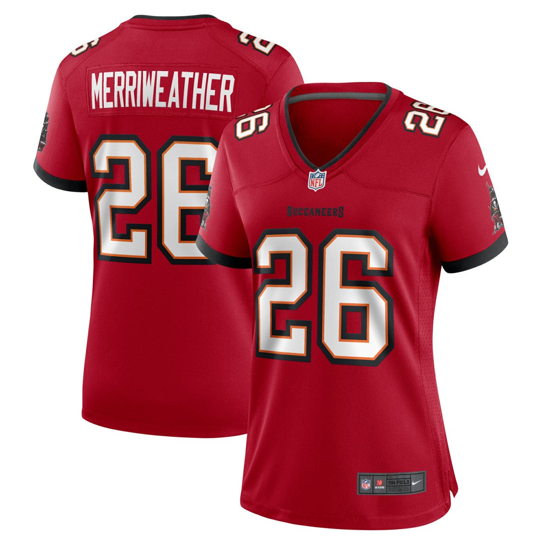 Kaevon Merriweather Tampa Bay Buccaneers Women's Game Jersey - Red