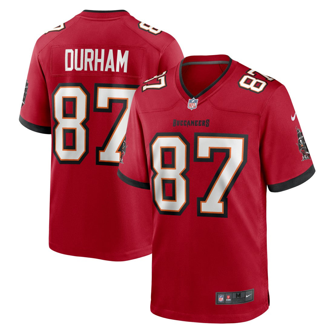 Payne Durham Tampa Bay Buccaneers Game Jersey - Red