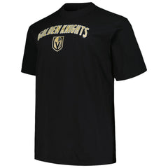 Vegas Golden Knights Profile Big & Tall Arch Over Logo T-Shirt Black
