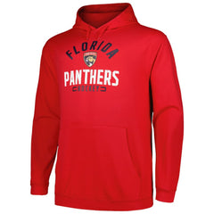 Florida Panthers Profile Big & Tall Arch Over Logo Pullover Hoodie Red