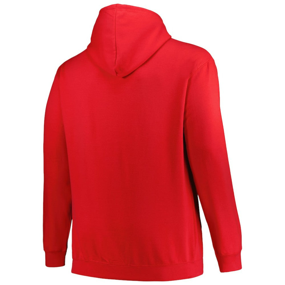 Florida Panthers Profile Big & Tall Arch Over Logo Pullover Hoodie Red